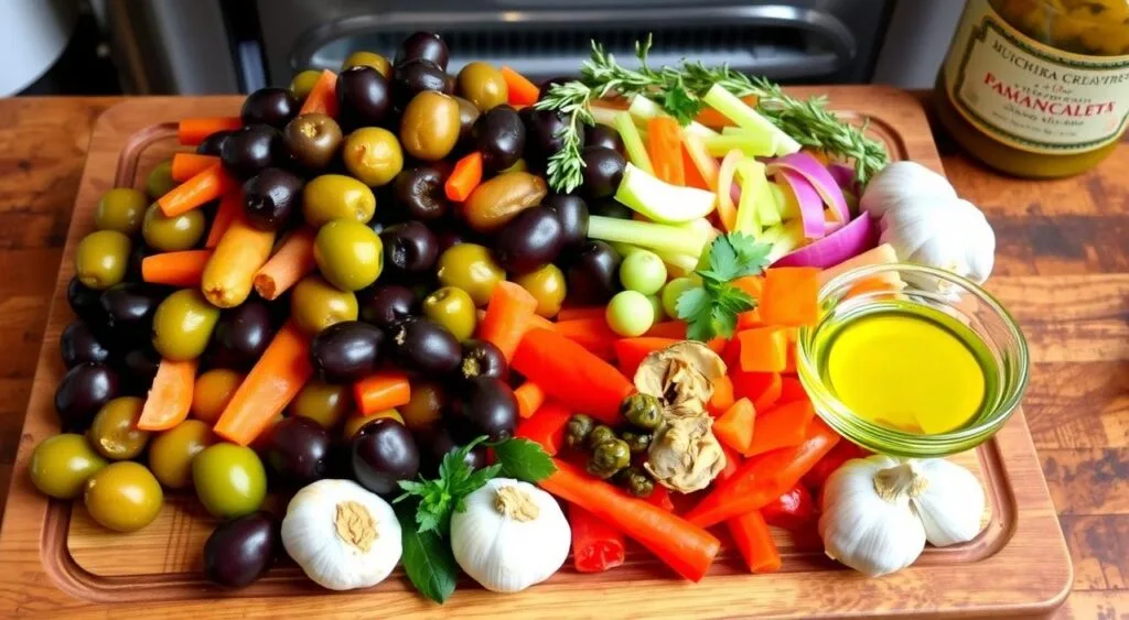 Muffuletta olive salad ingredients Muffuletta olive salad ingredients