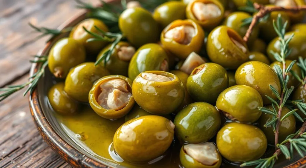 Stuffed Olives: Varieties, Tips, and More 4 Stuffed Olives: Varieties, Tips, and More garlic stuffed olives