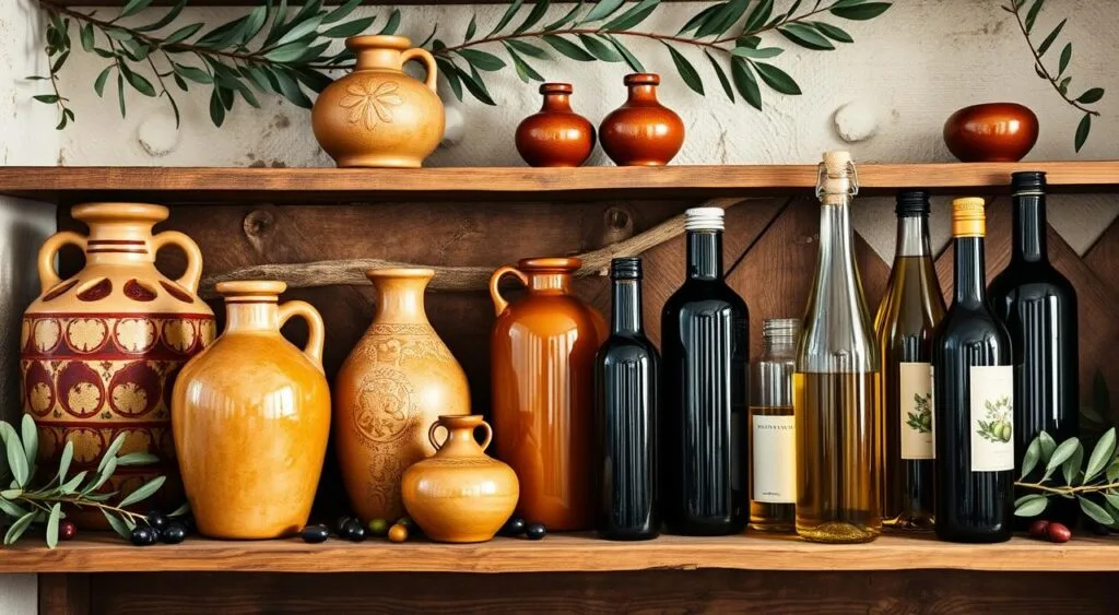 Artisanal olive oil making storage containers Artisanal olive oil making storage containers