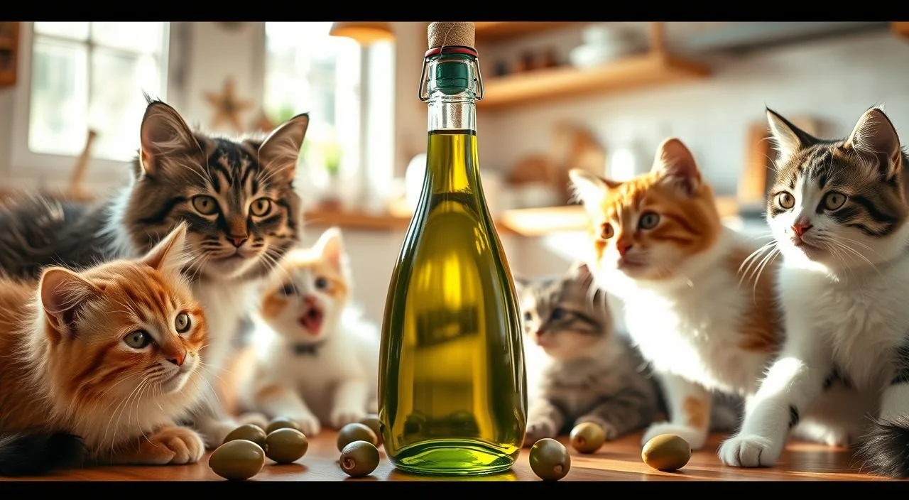 Is Olive Oil Safe for Cats to Eat? 1 Is Olive Oil Safe for Cats to Eat? can cats have olive oil