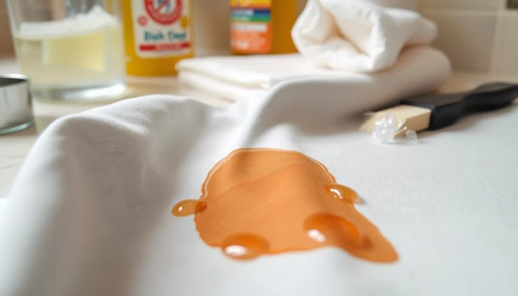 how to get olive oil out of clothes